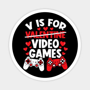 V For Videos Game, Mom-my Funny Valentines Day Family Feb 14 Magnet